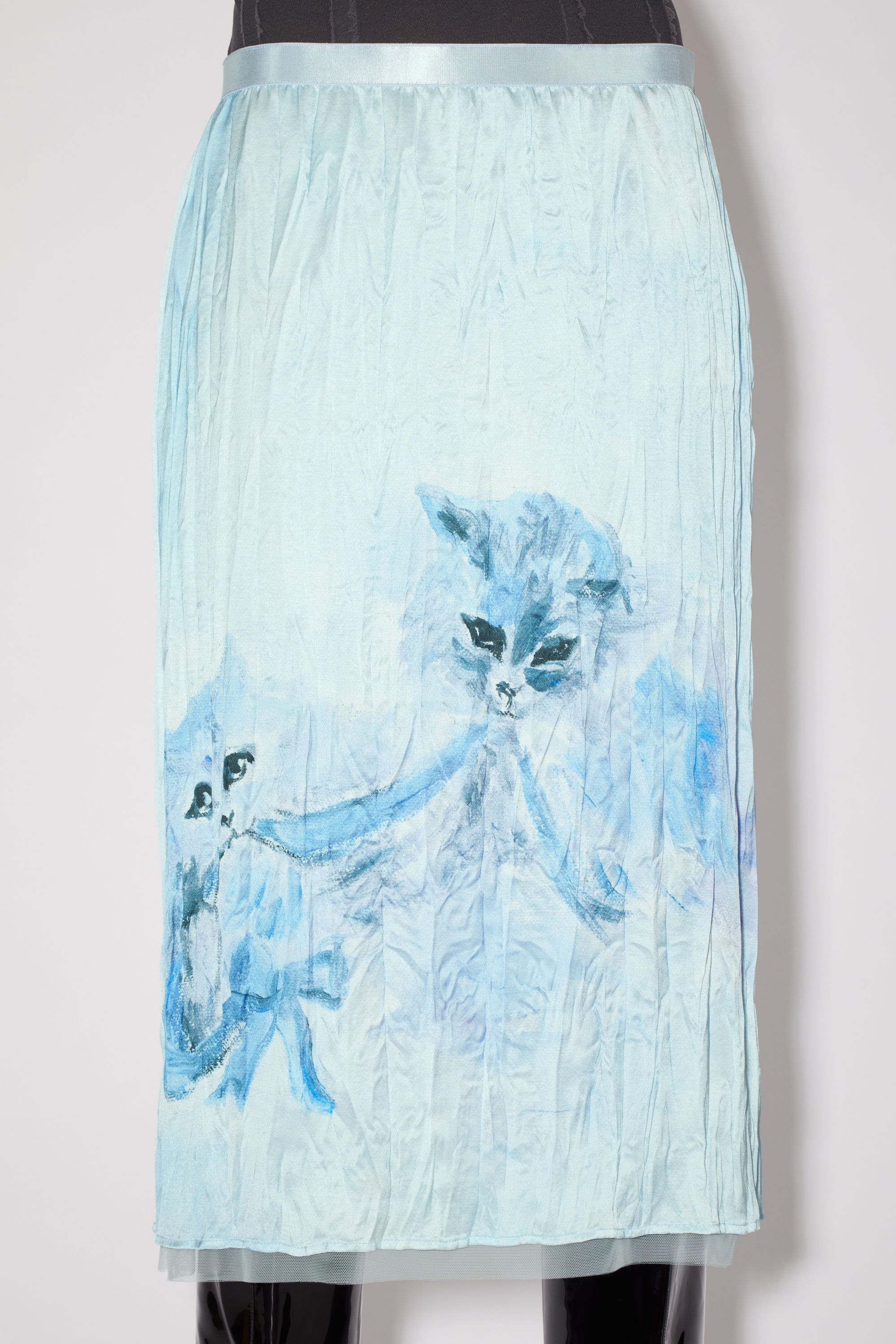 Printed skirt - Light blue - 5