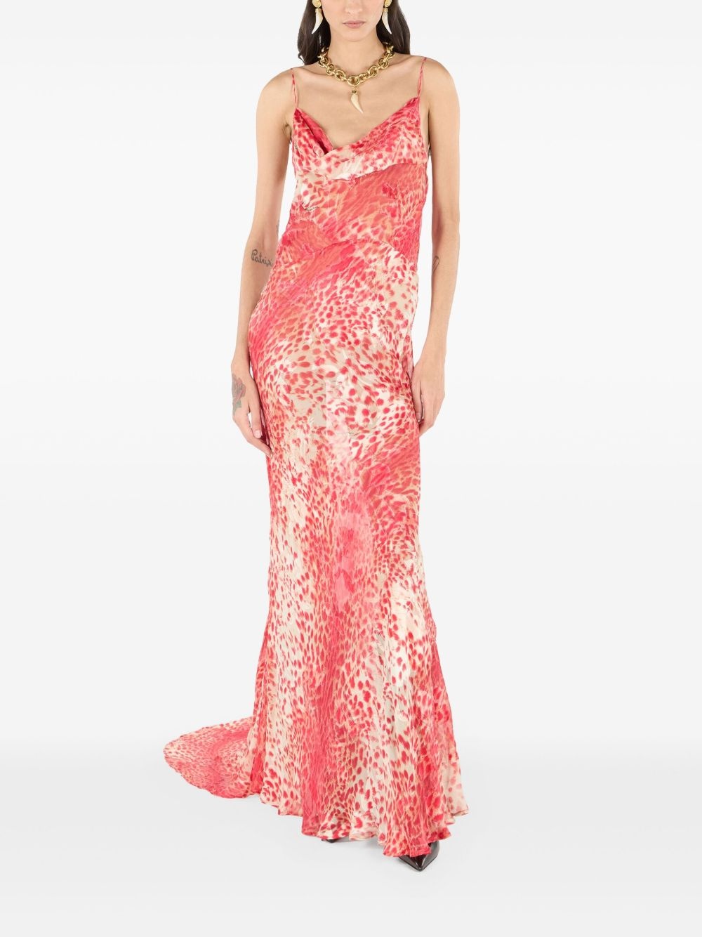 animal print maxi dress - 2