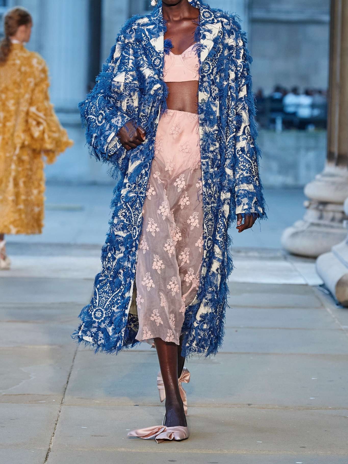 Erdem Oversized fringed jacquard coat | netaporter | REVERSIBLE