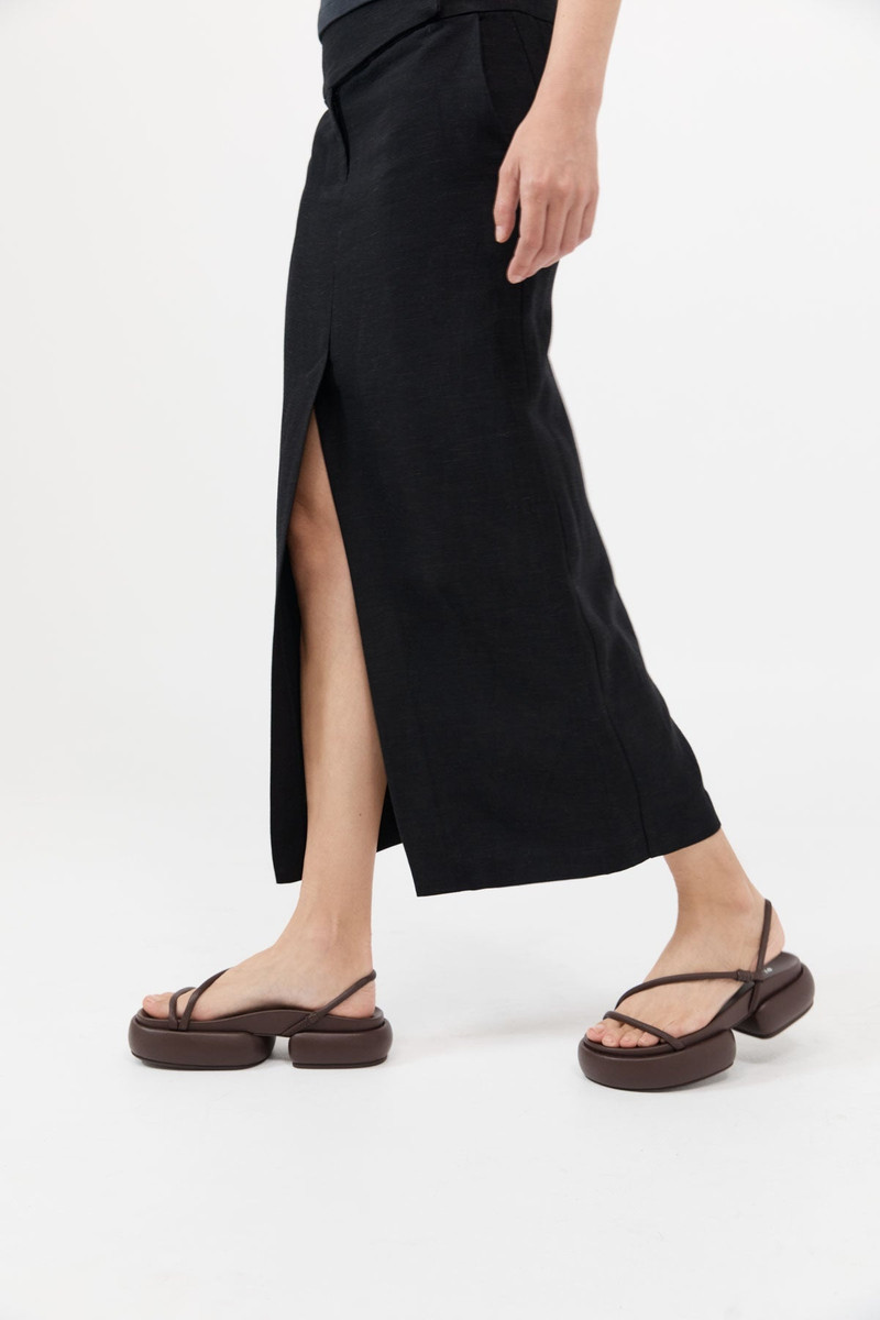 Strappy Pillow Slides - Chocolate 3