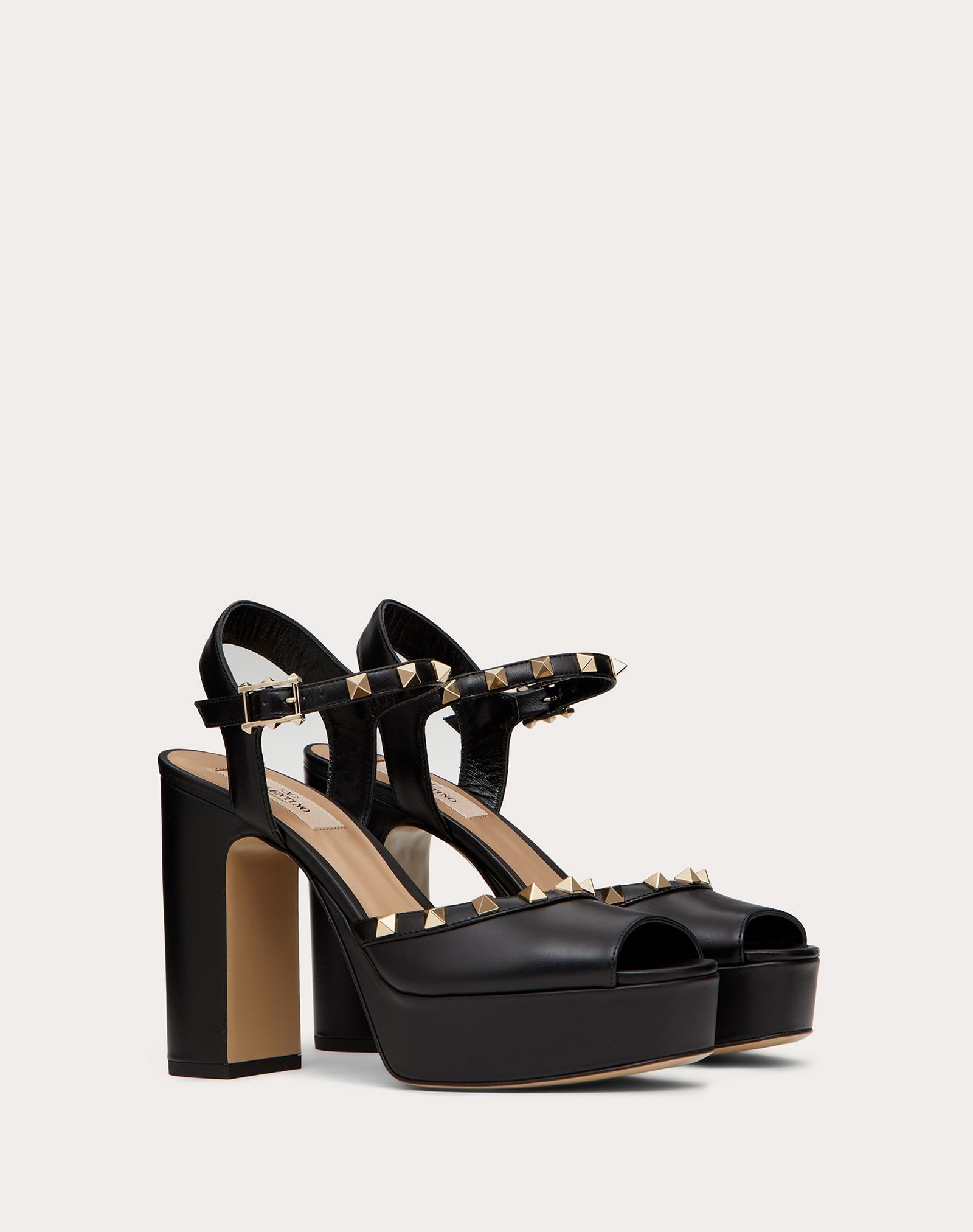 Rockstud Calfskin Platform Sandal 115 mm - 2