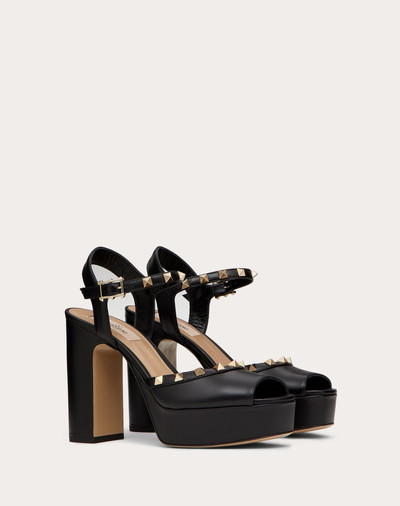 Valentino Rockstud Calfskin Platform Sandal 115 mm outlook