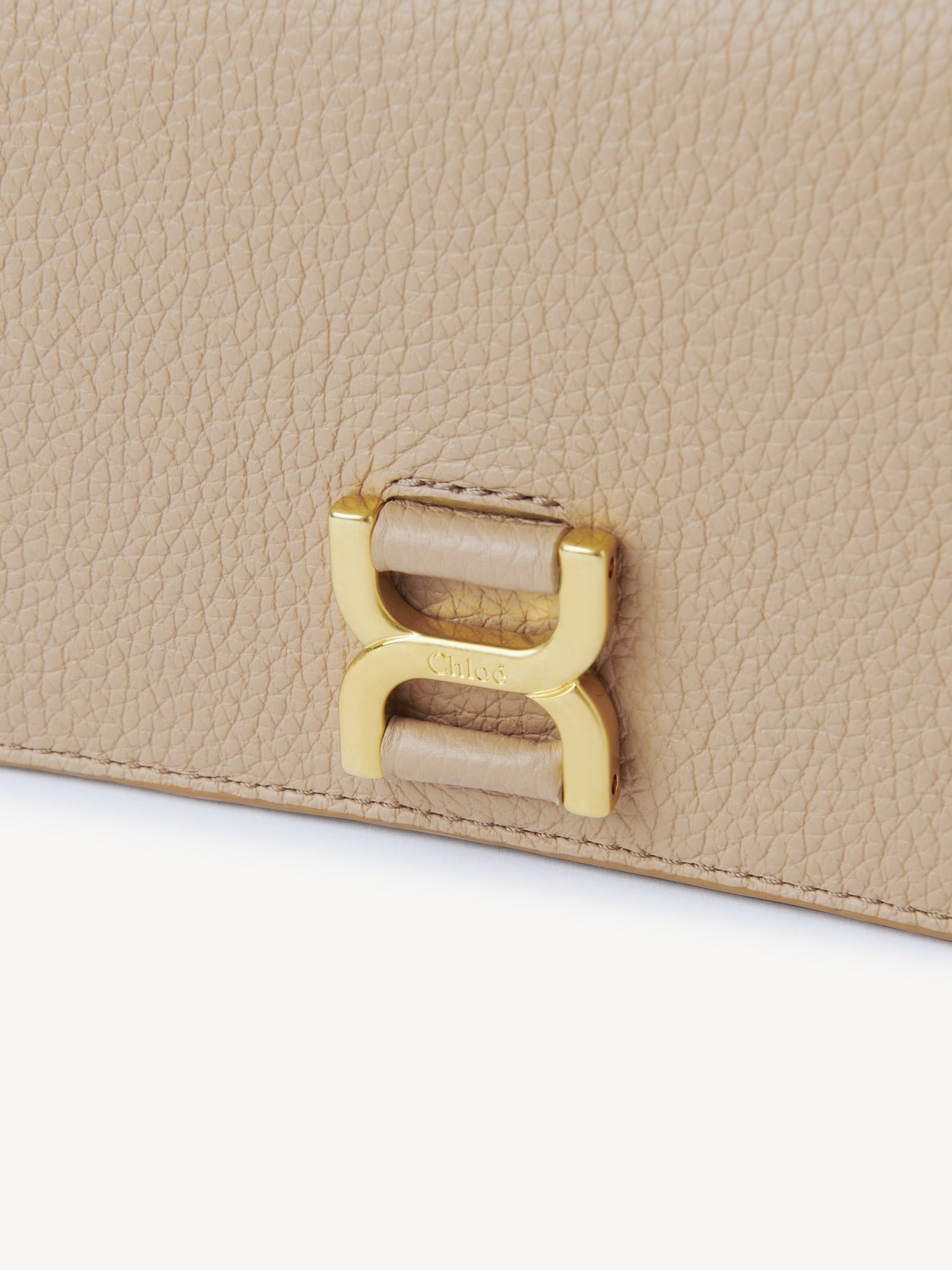 MARCIE LONG WALLET WITH FLAP IN GRAINED LEATHER - 5