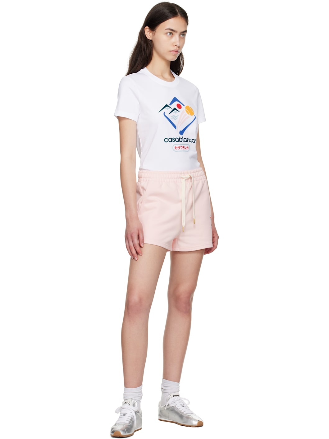 White 'Casablanca' Montagne Sportif T-shirt - 5