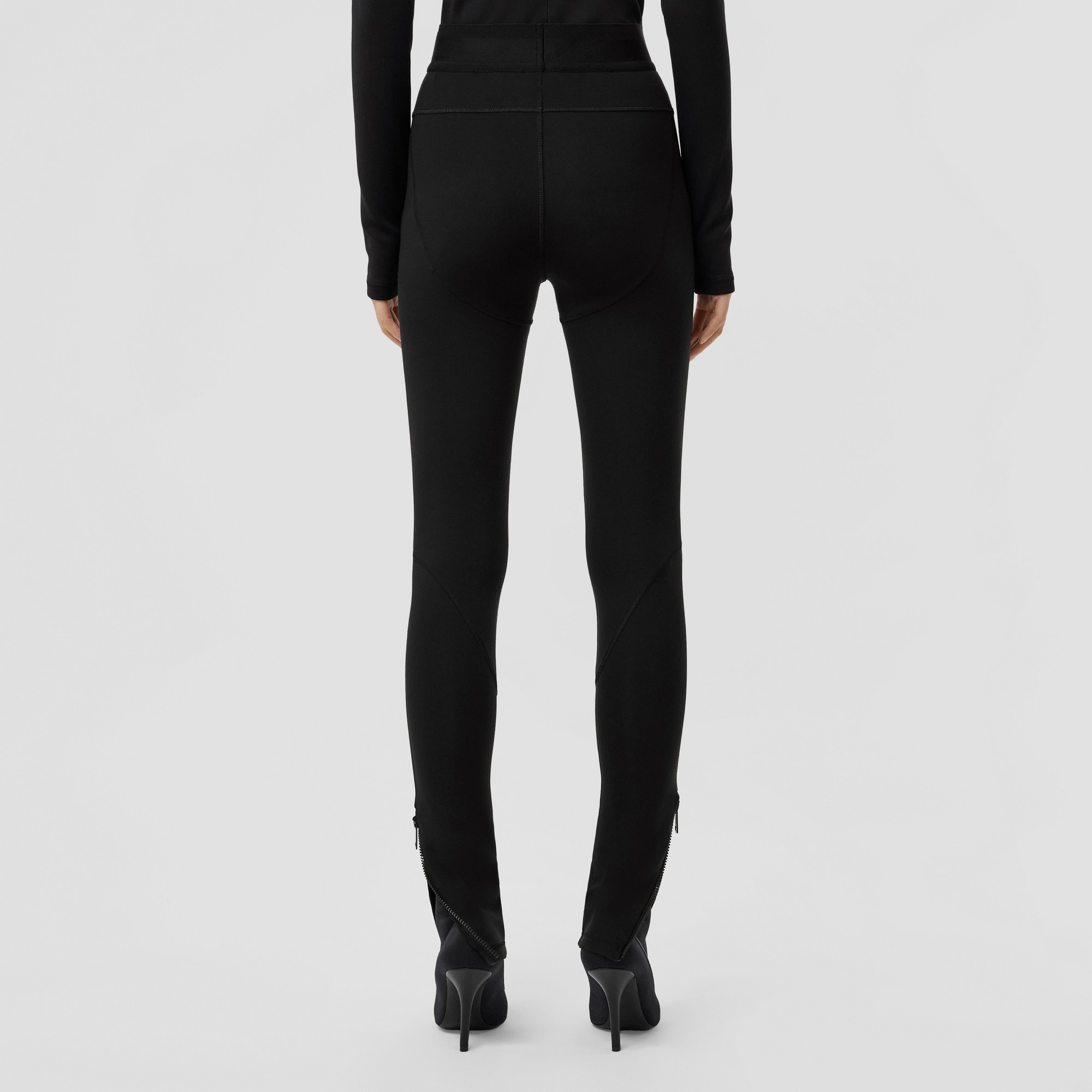 Logo Detail Stretch Jersey Leggings - 4