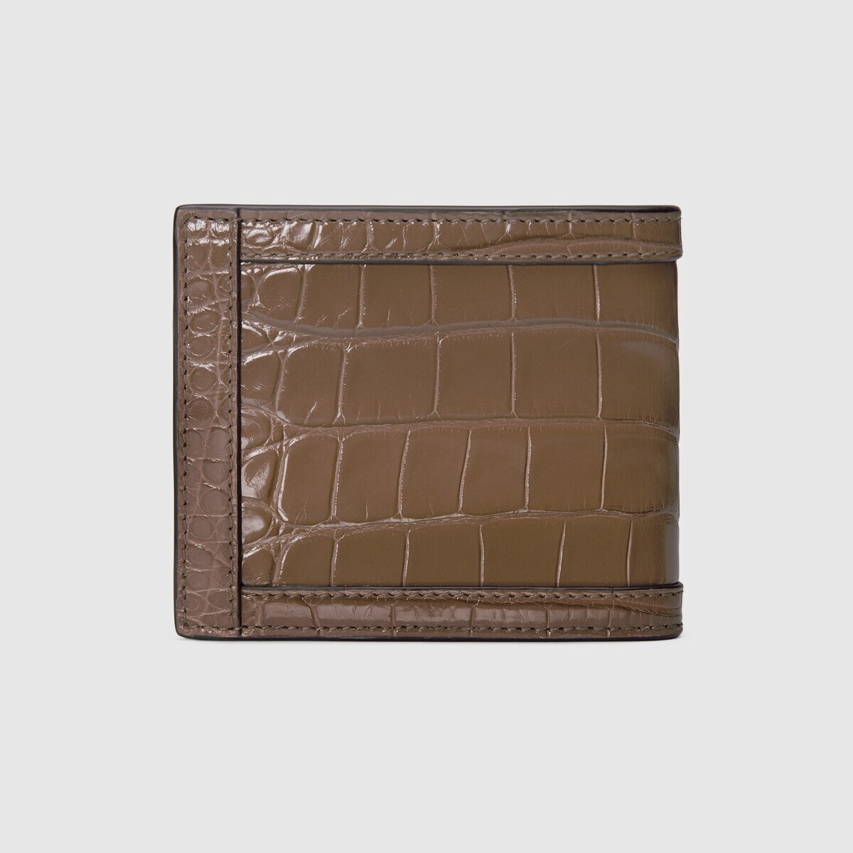 Crocodile card case wallet with Double G - 5