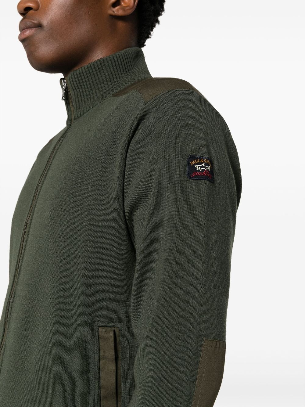 zip detail jacket - 5