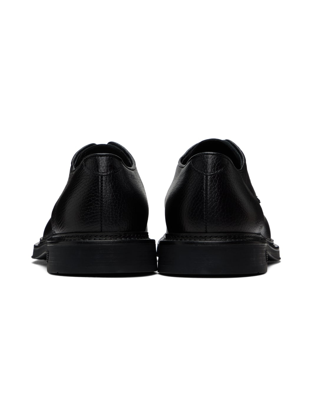 Black Lace-Up Derbys - 2
