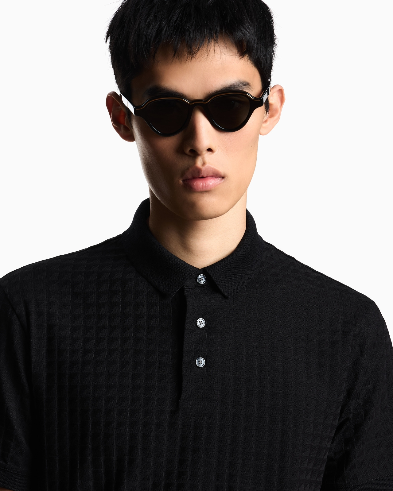 JACQUARD JERSEY POLO SHIRT - 5