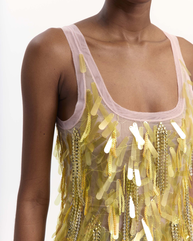 SHARLA TOP IN EMBROIDERED TULLE 5