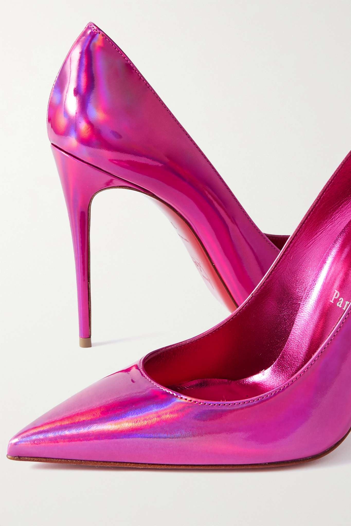 Kate 100 iridescent leather pumps - 4