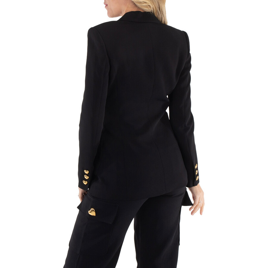 Moschino Ladies Black Tailored Couture Blazer - 5