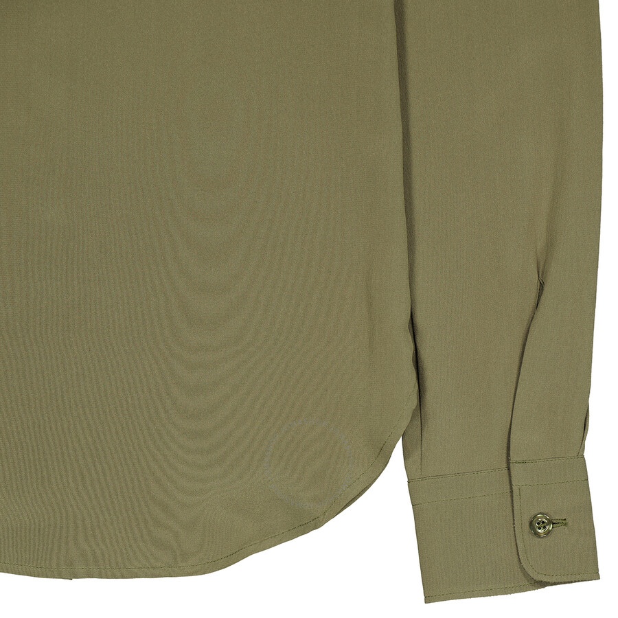 Moschino Ladies Olive Button Down Blouse, Brand Size 36 (US Size 2) - 7