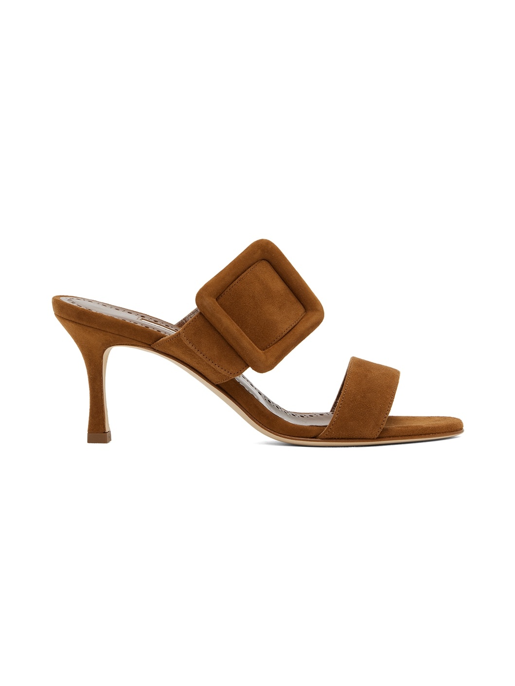 Brown Gable Heeled Sandals - 1