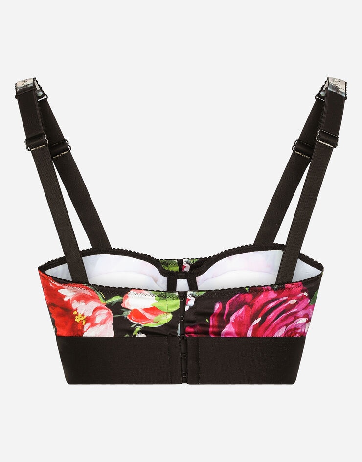 Balconette bra with pictorial floral print - 3