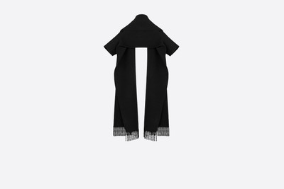 Dior Black Scarf Jacket with Fringe Detailing outlook