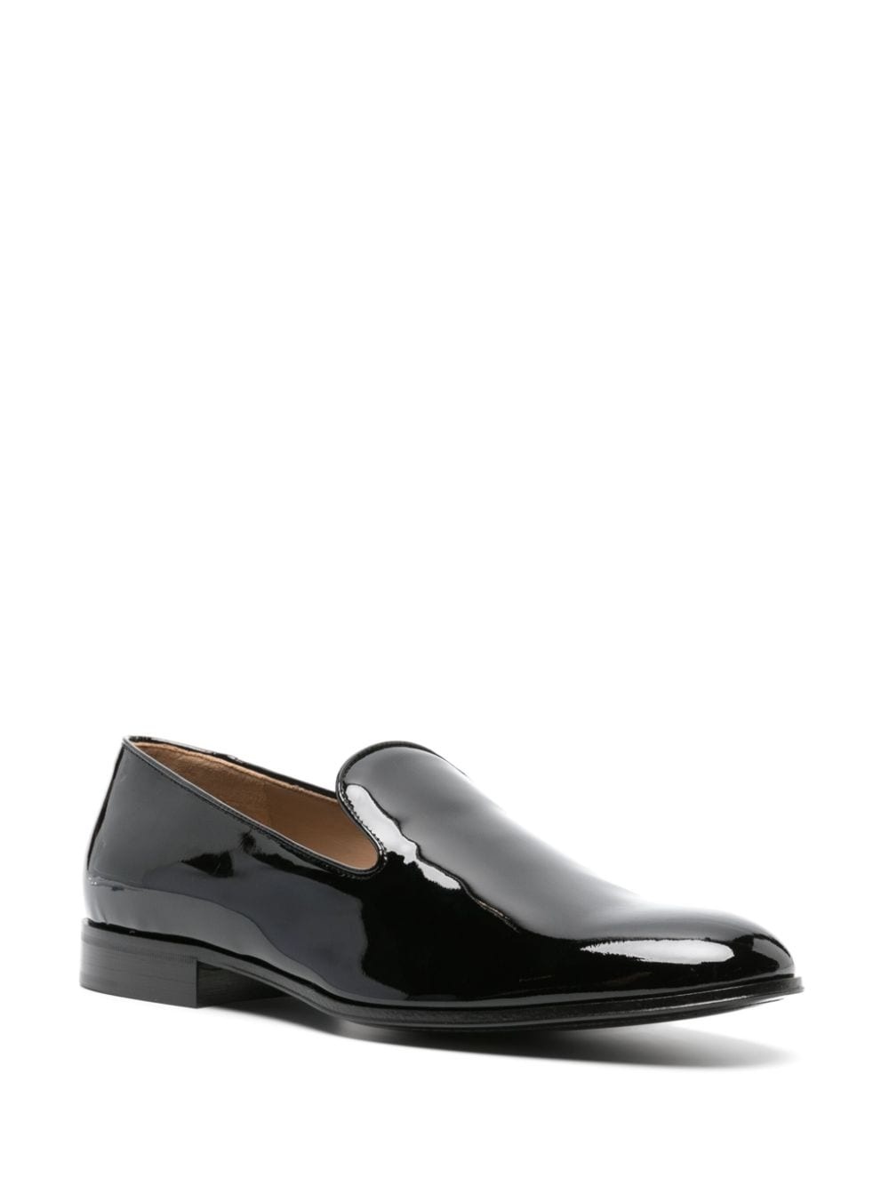 patent-finish leather loafers - 2