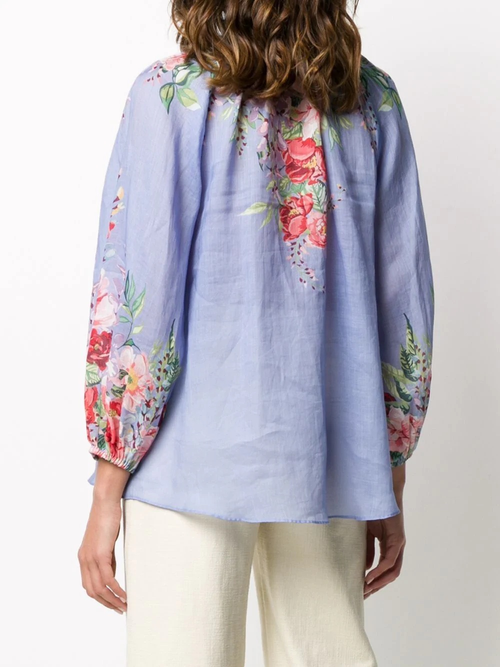 floral print blouse - 4