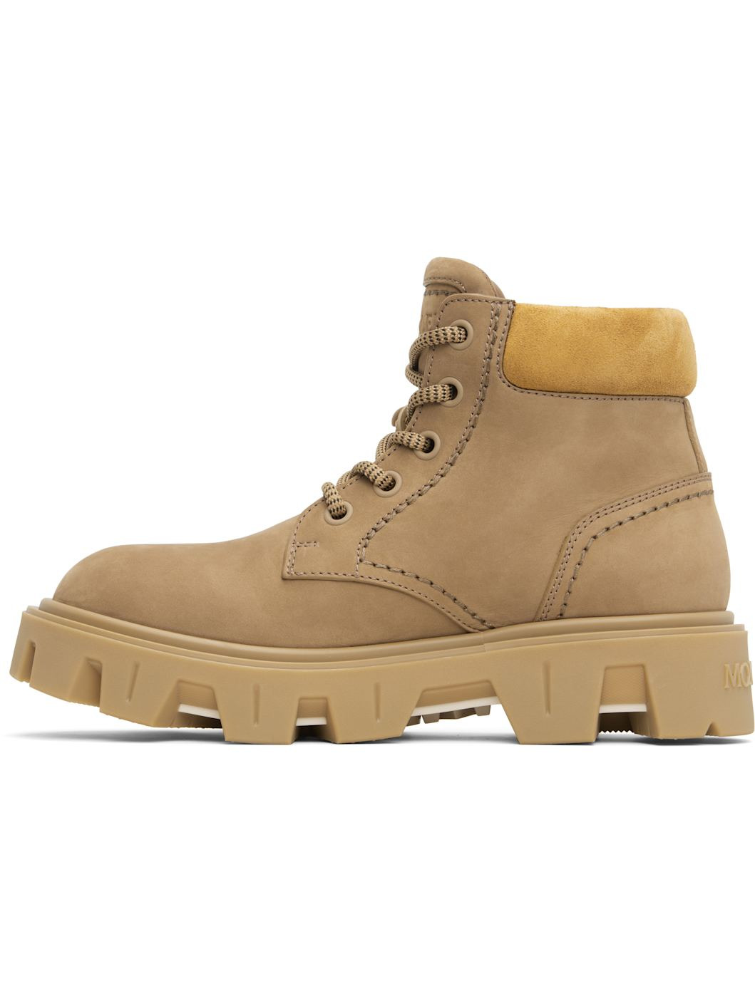 Tan Peak City Nubuck & Suede Lace-Up Boots - 3