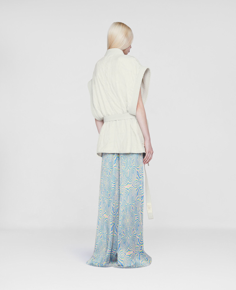 Kimono‐Inspired Belted Jacket 3