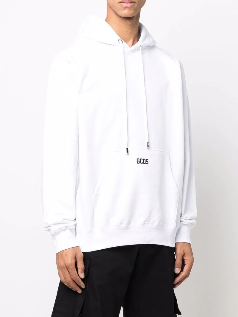 logo-print cotton hoodie 3