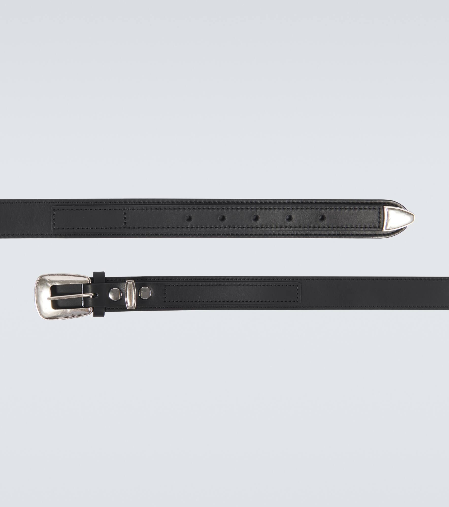Minimal Western leather belt - 4