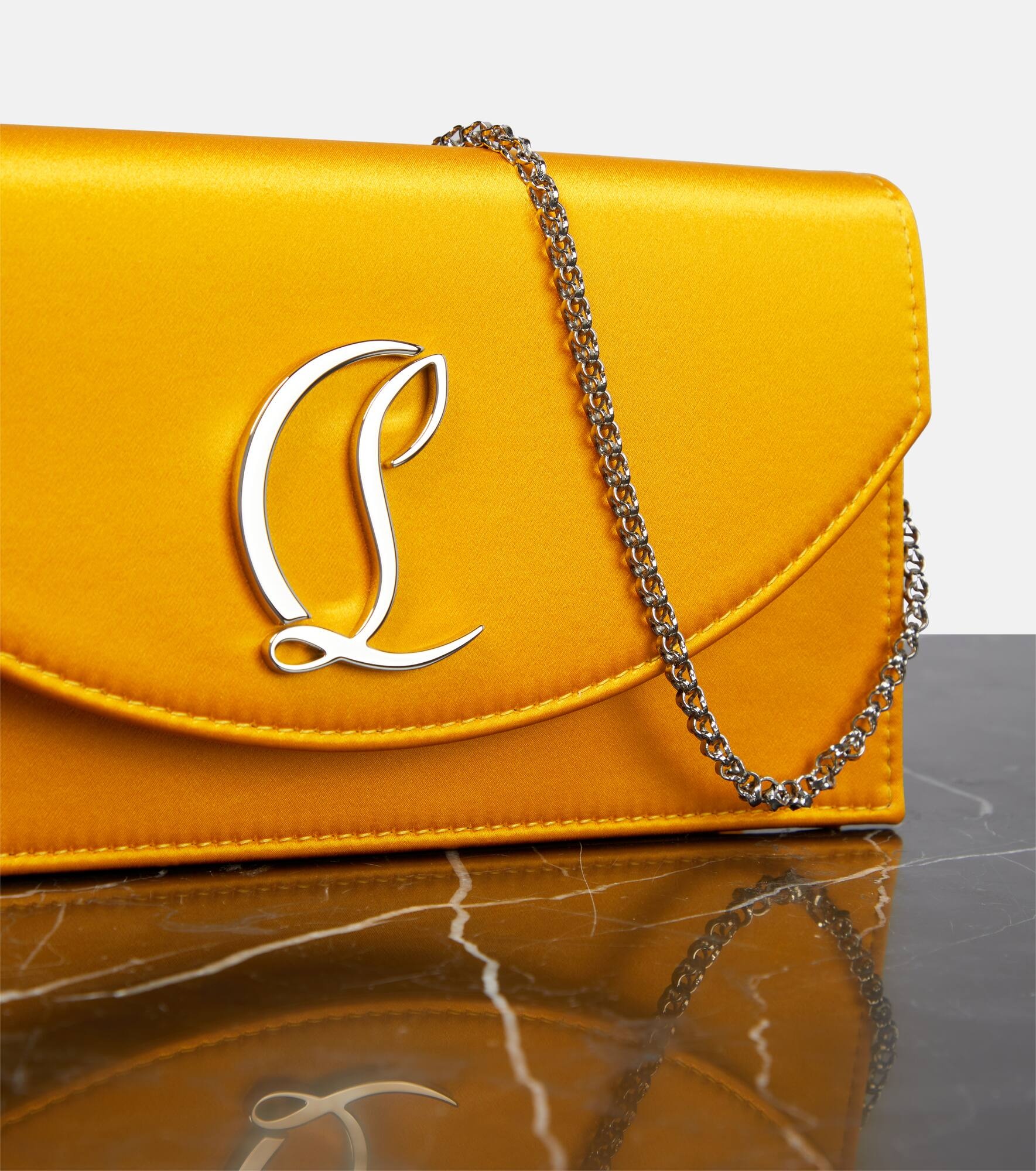 Loubi54 satin clutch - 6