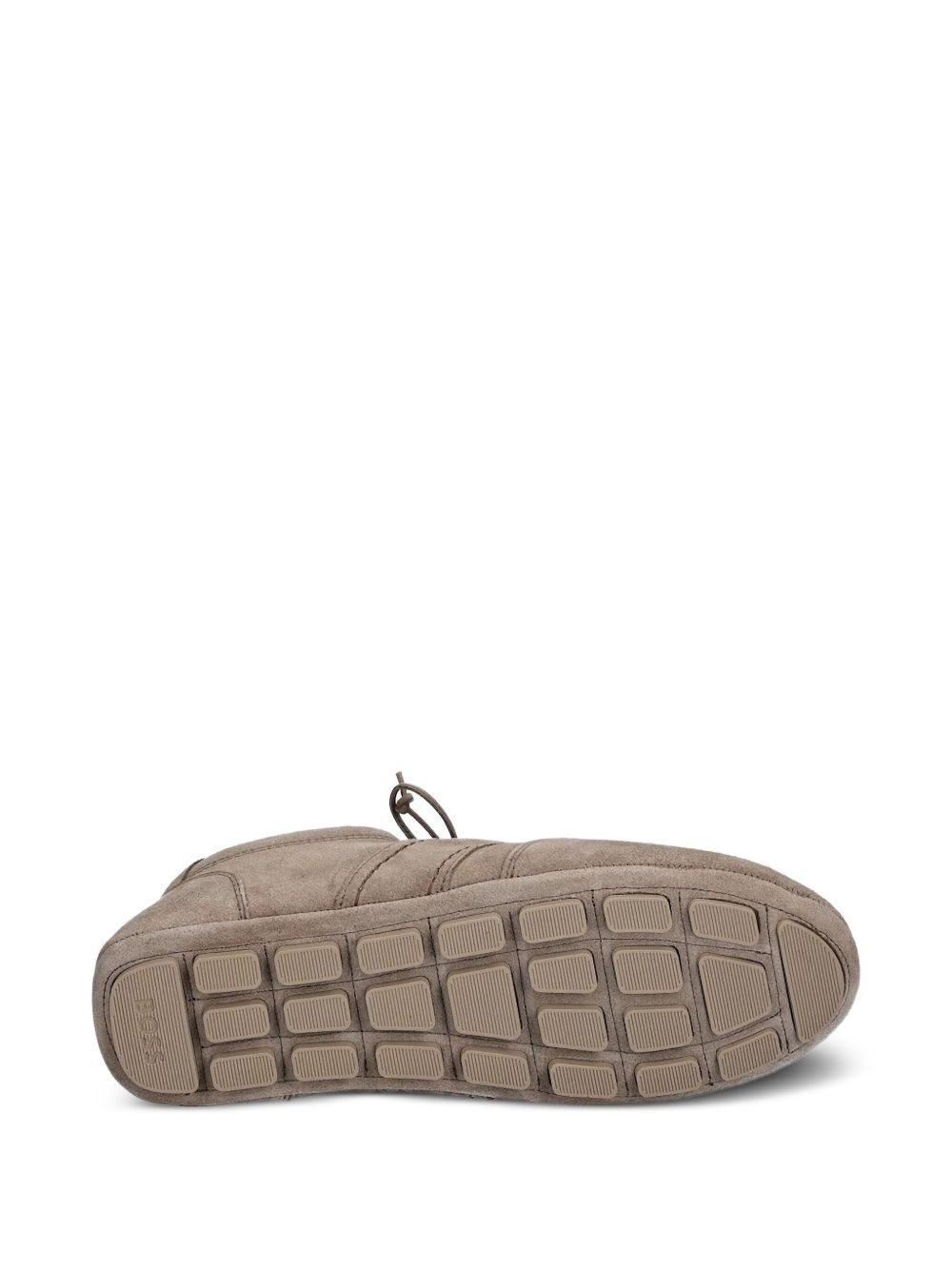 lace-up suede sneakers - 4