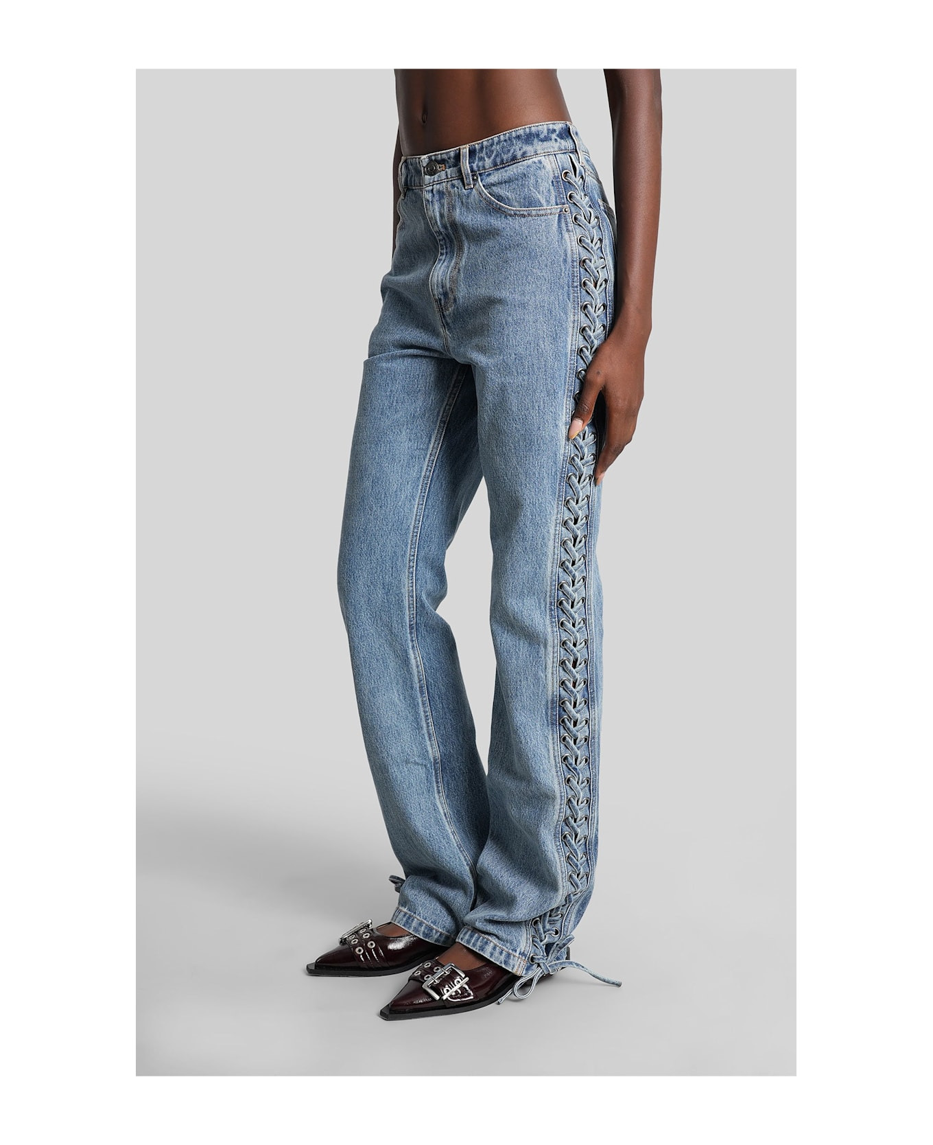 Jeans In Blue Cotton - 4