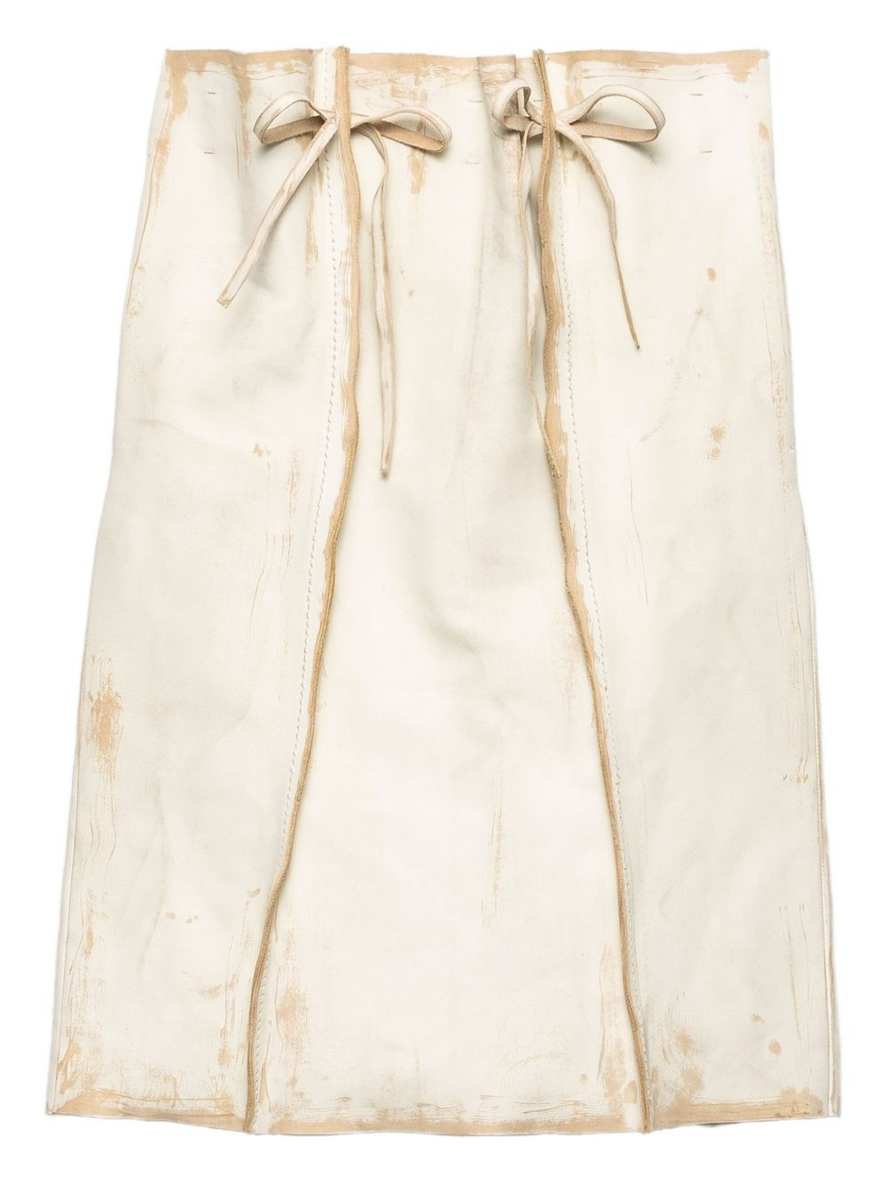 leather midi skirt - 1