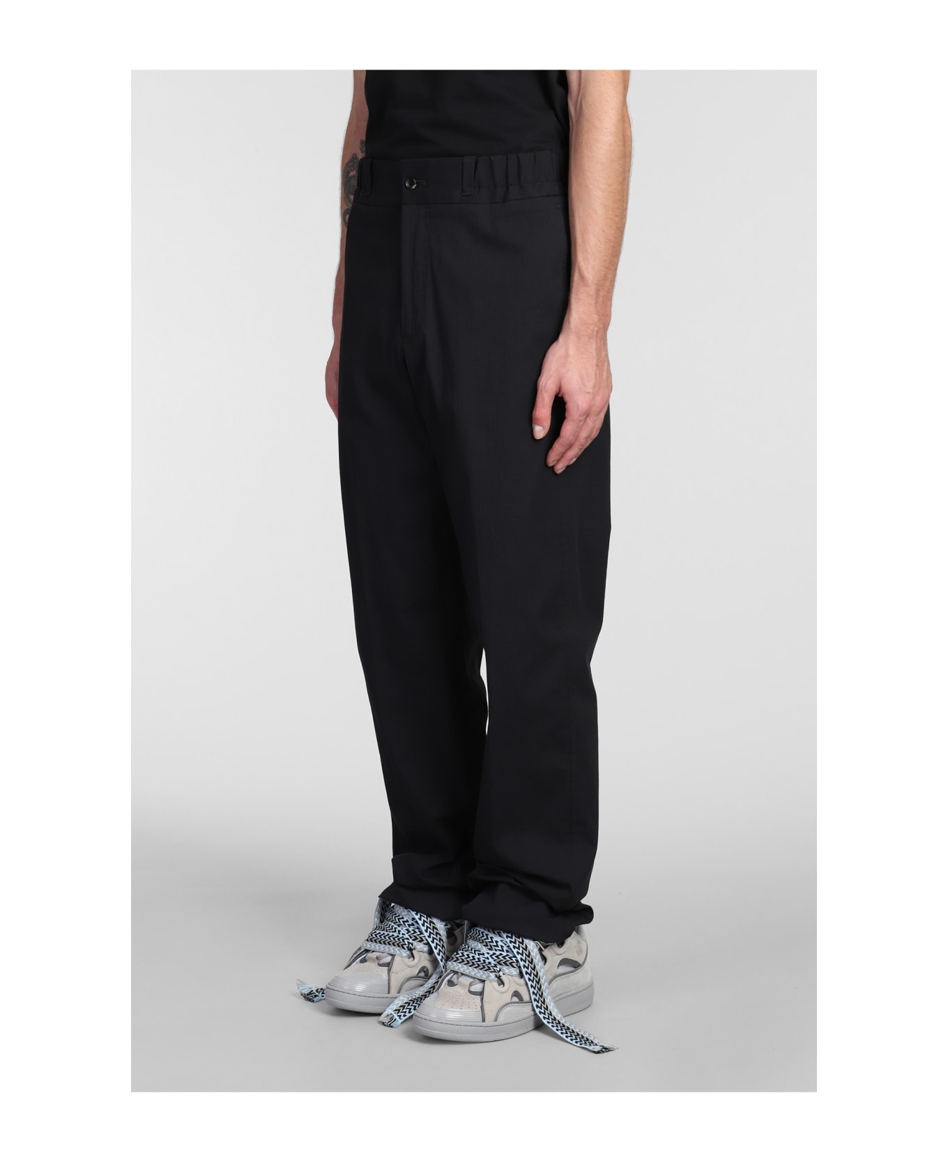 Pants In Black Cotton - 4