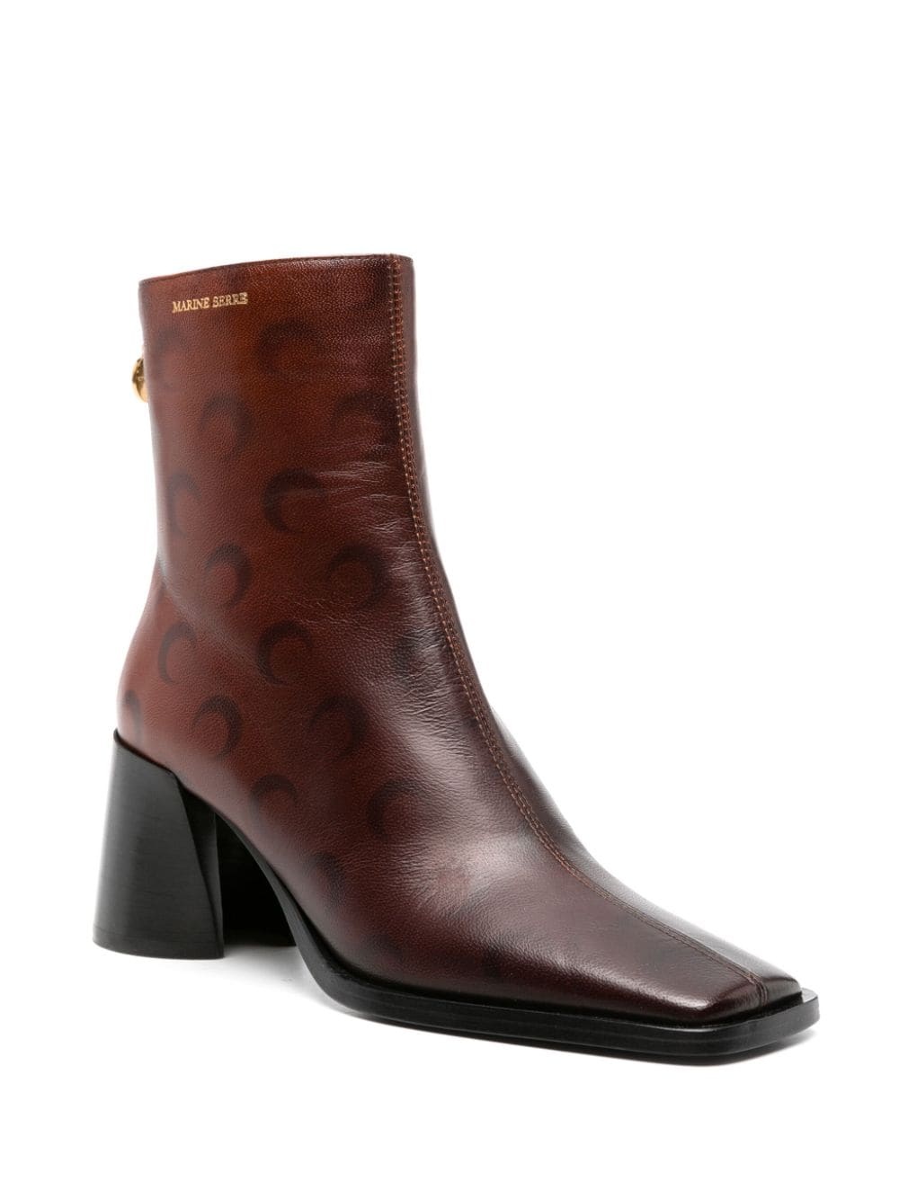 Airbrushed Crescent Moon-print boots - 2