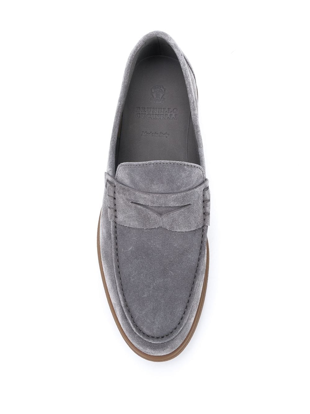 suede penny loafers - 4