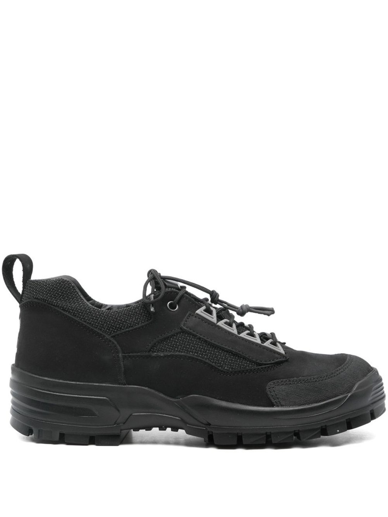 leather panelled sneakers 1