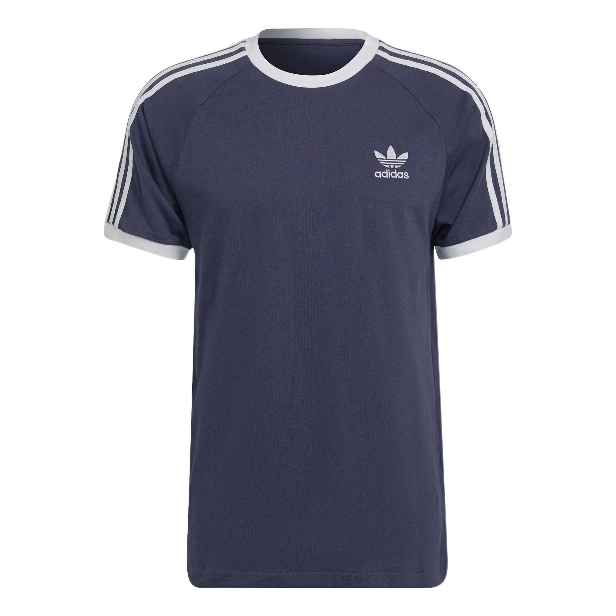 Men's adidas originals Home Short Sleeve Blue Purple T-Shirt HE9545 - 1