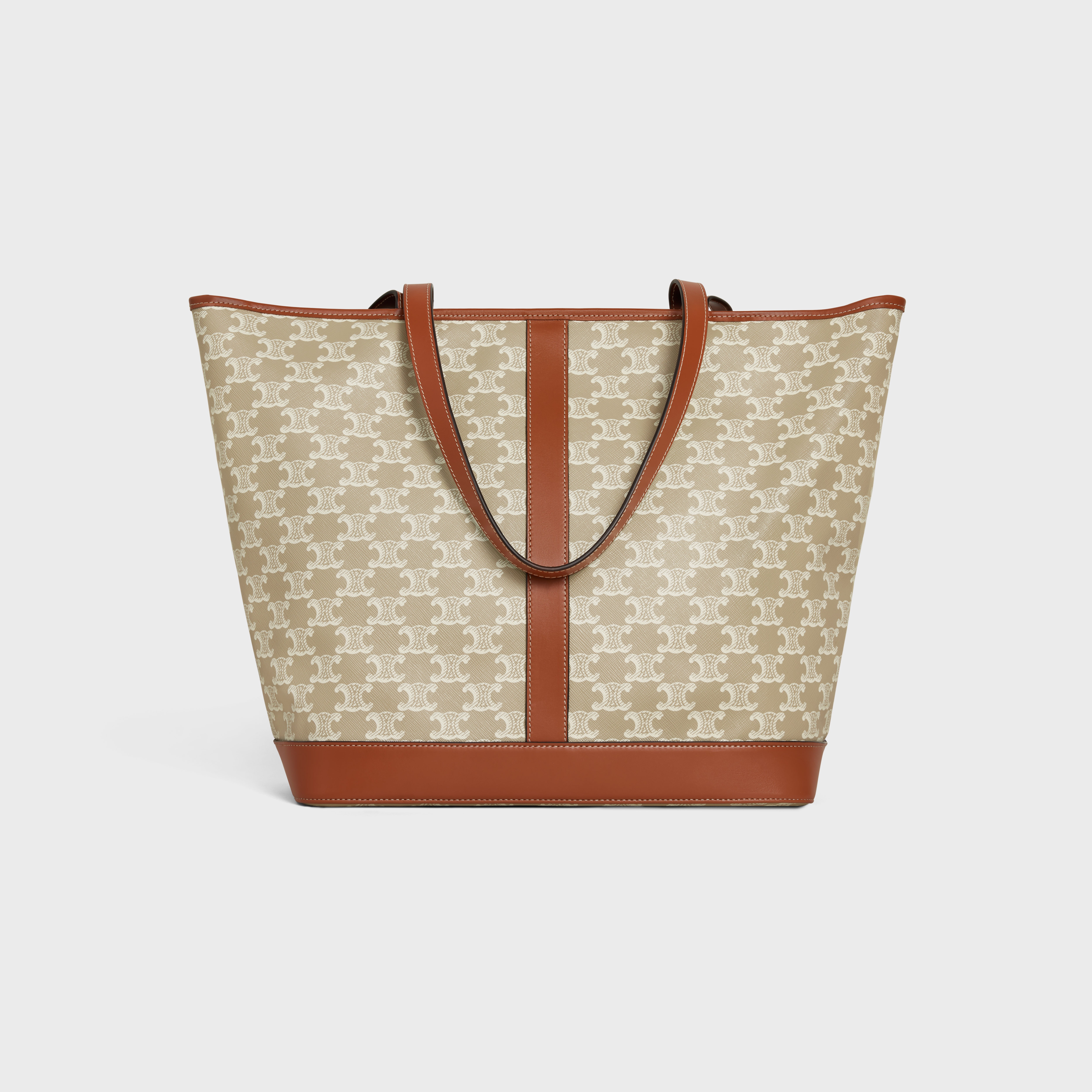 MEDIUM CABAS in Triomphe Canvas and calfskin - 3