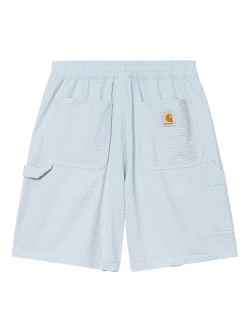 textured elasticated shorts 5