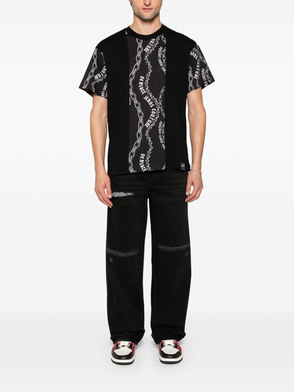 Chain Couture cotton T-shirt - 2