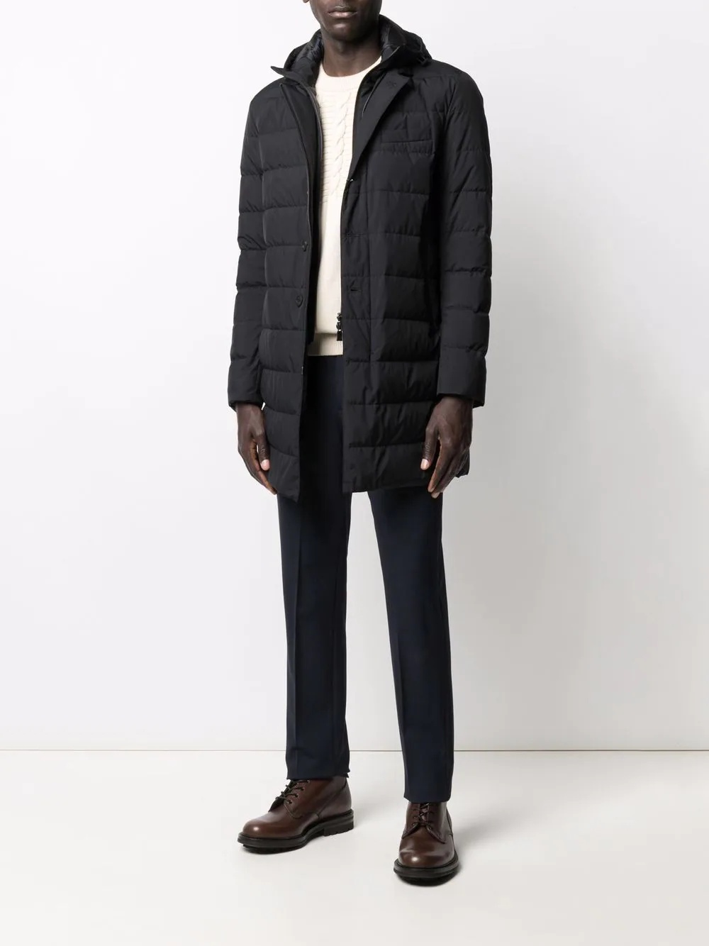 padded hooded coat - 2