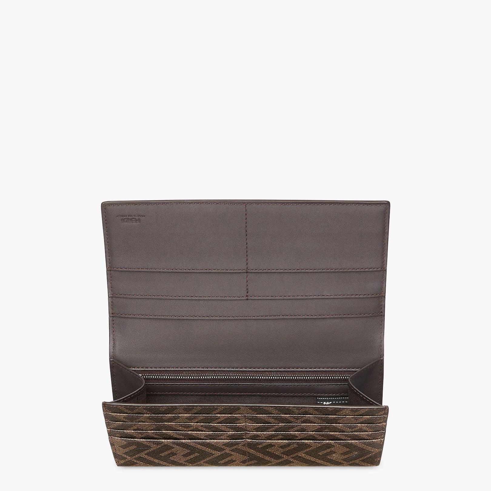 Brown fabric wallet - 3