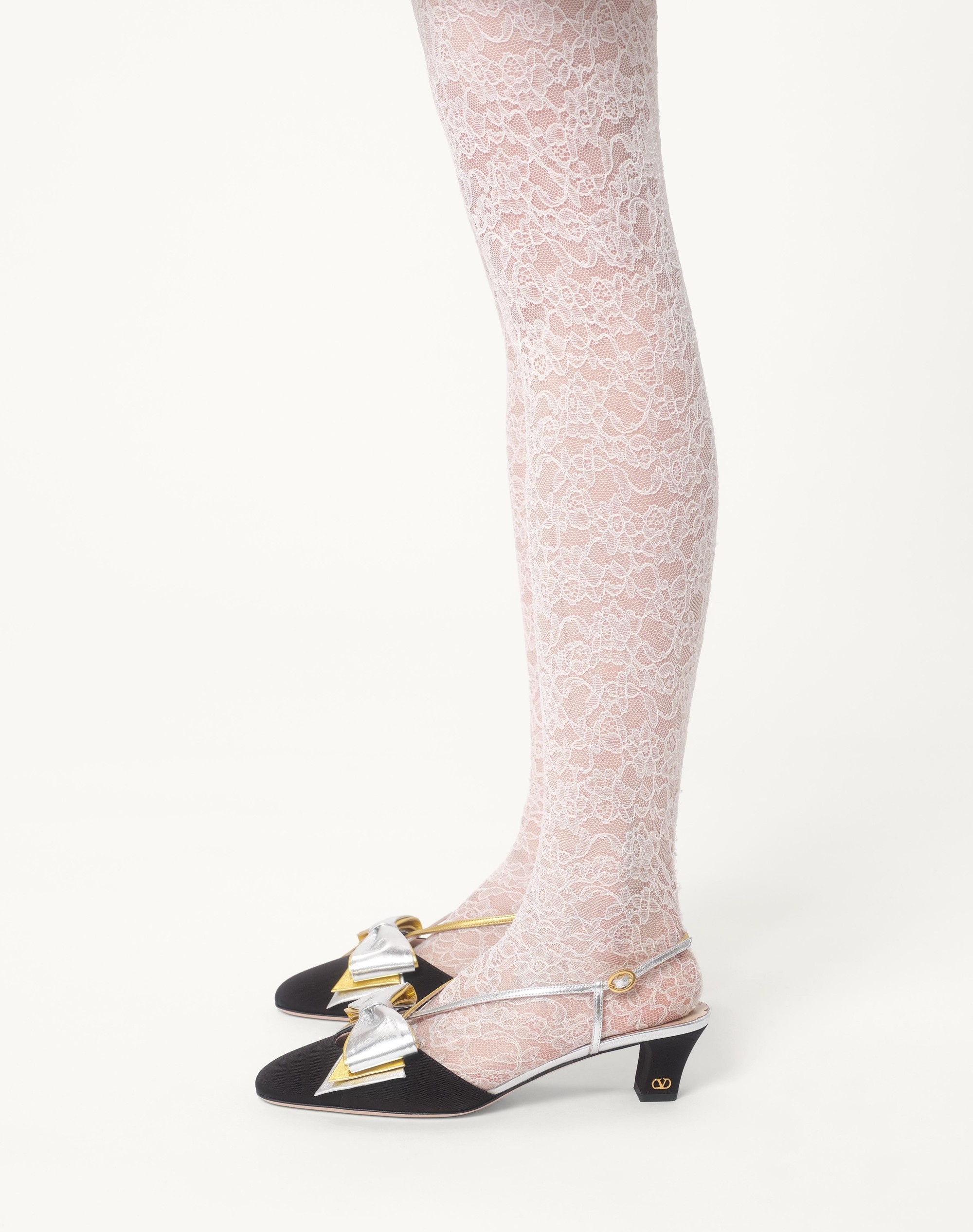 EMBROIDERED DAMIER LIGHT TWEED SKIRT - 3