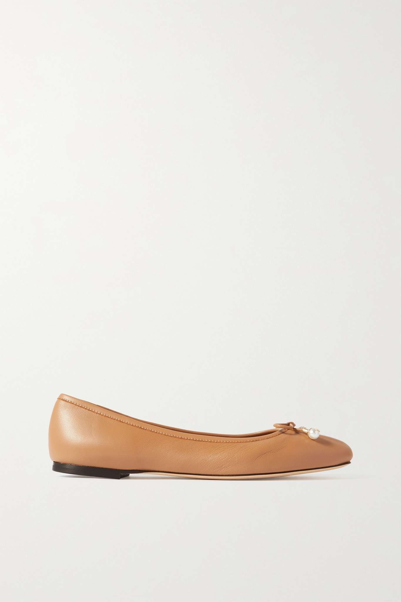 Elme embellished leather ballet flats - 1