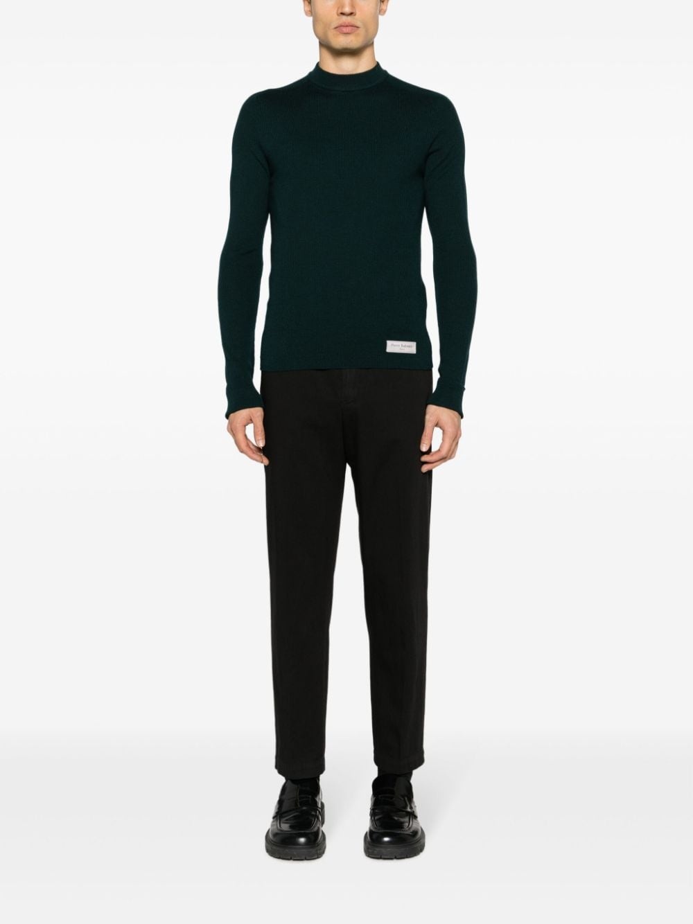 mock-neck merino jumper - 2