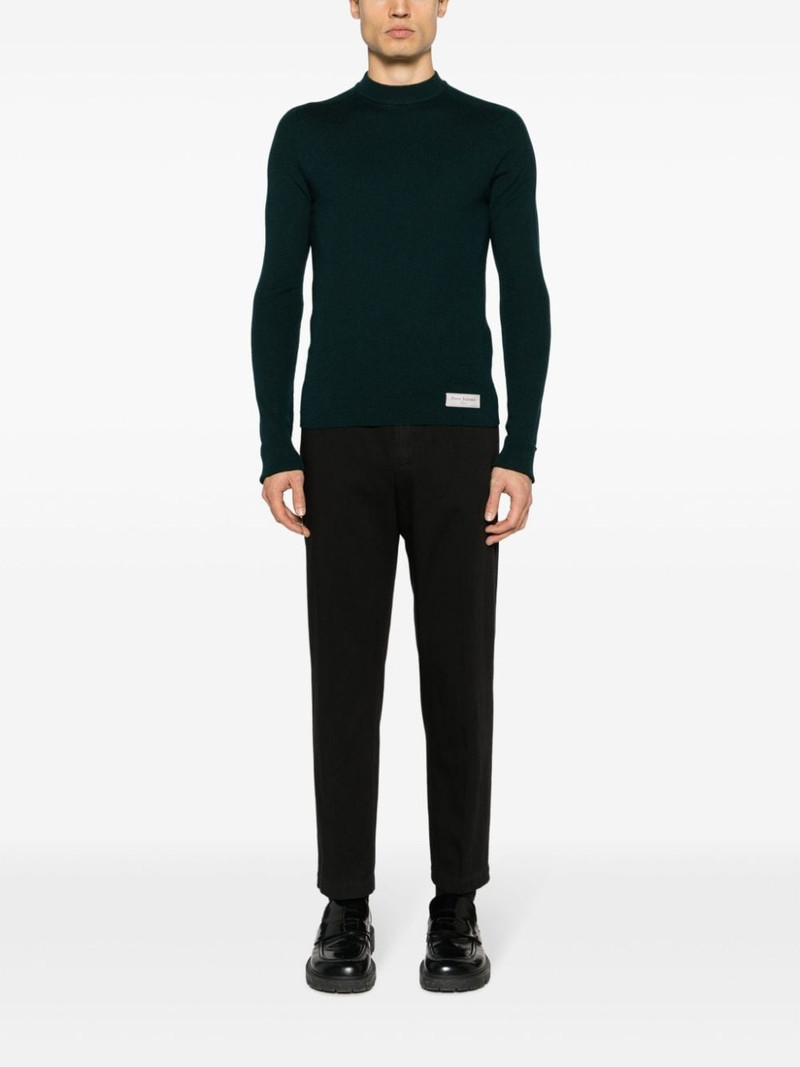Balmain mock-neck merino jumper outlook