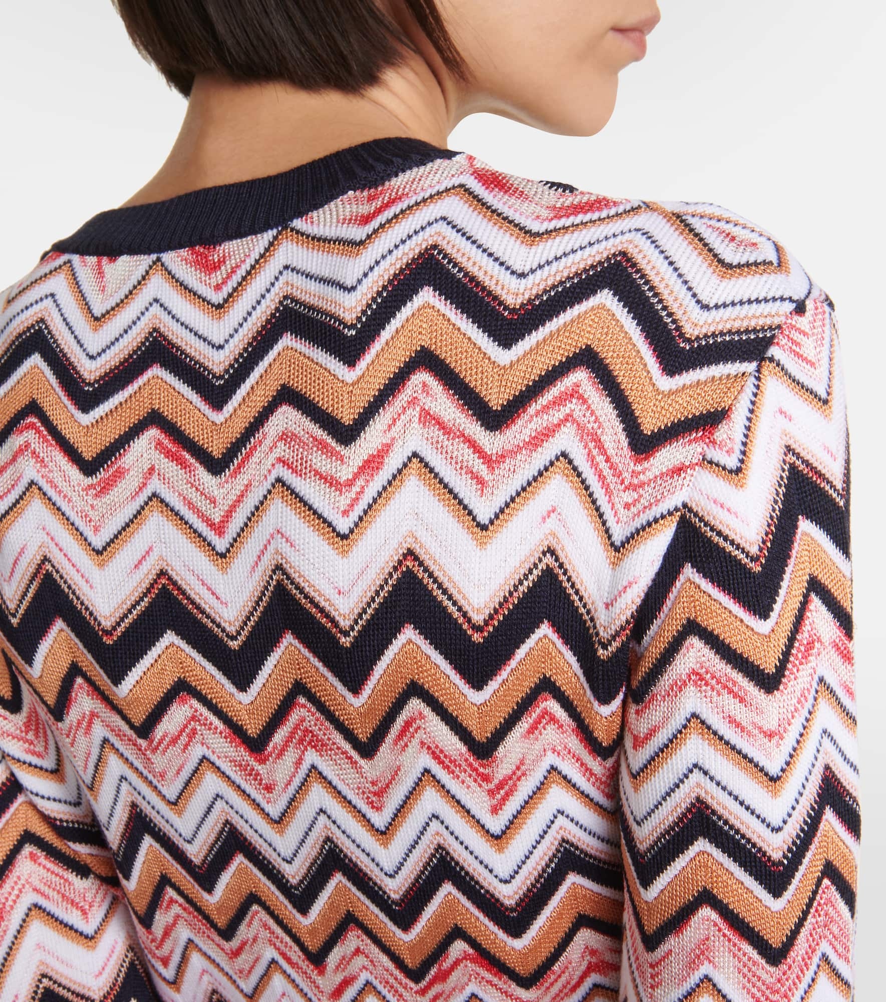 Zig Zag wool-blend minidress - 5