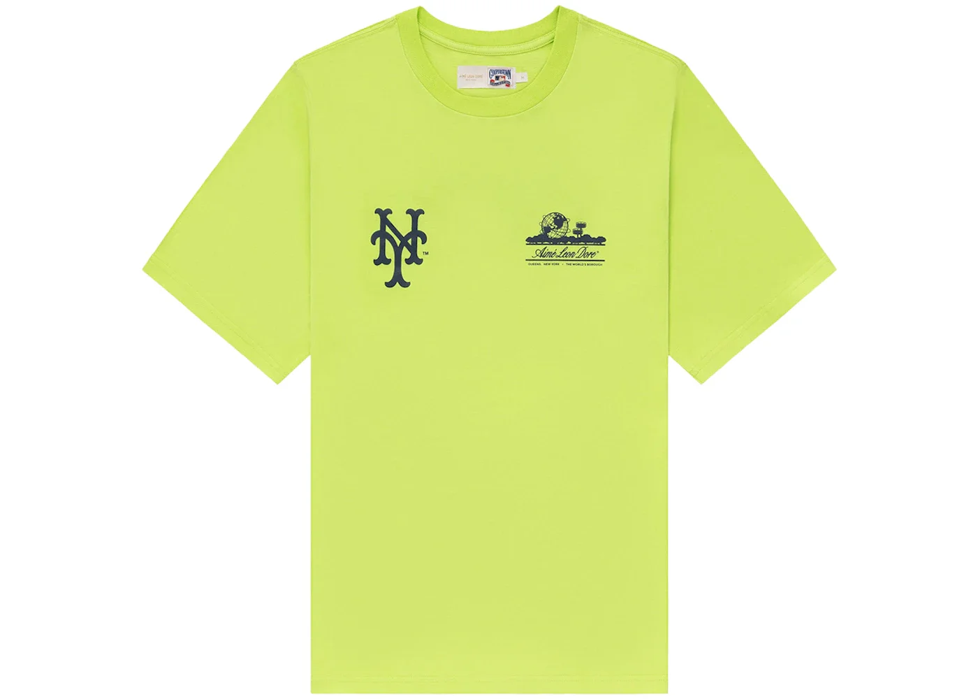 Aime Leon Dore x New York Mets Unisphere Tee Lime Green - 1