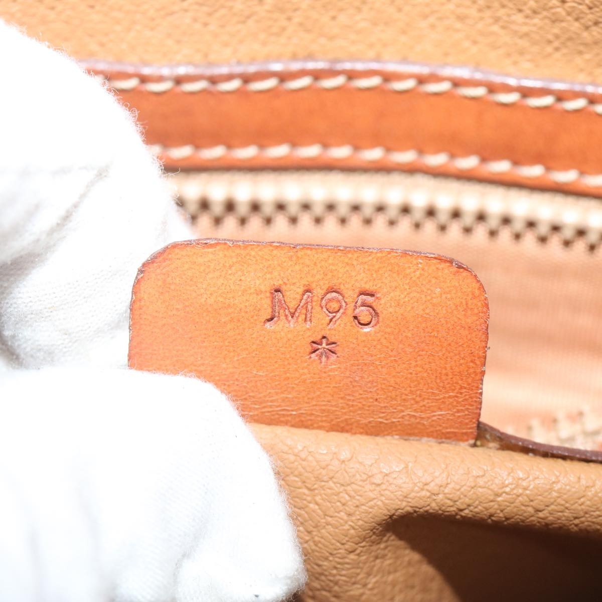 CELINE Macadam Canvas Hand Bag Pvc Leather Brown - 10
