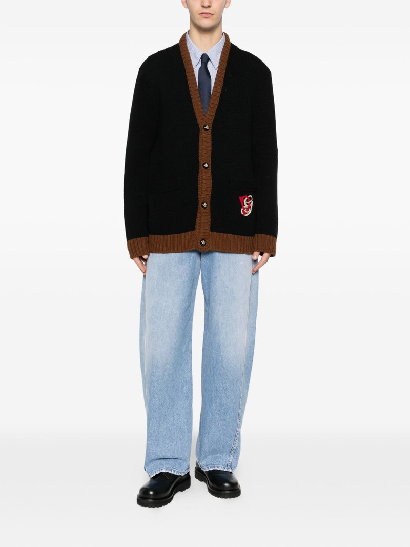 Valentino embroidery V-neck cardigan outlook