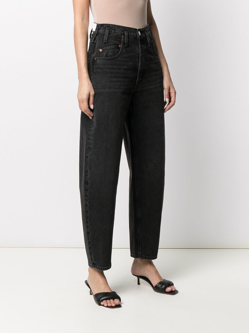 high-rise tapered jeans - 3