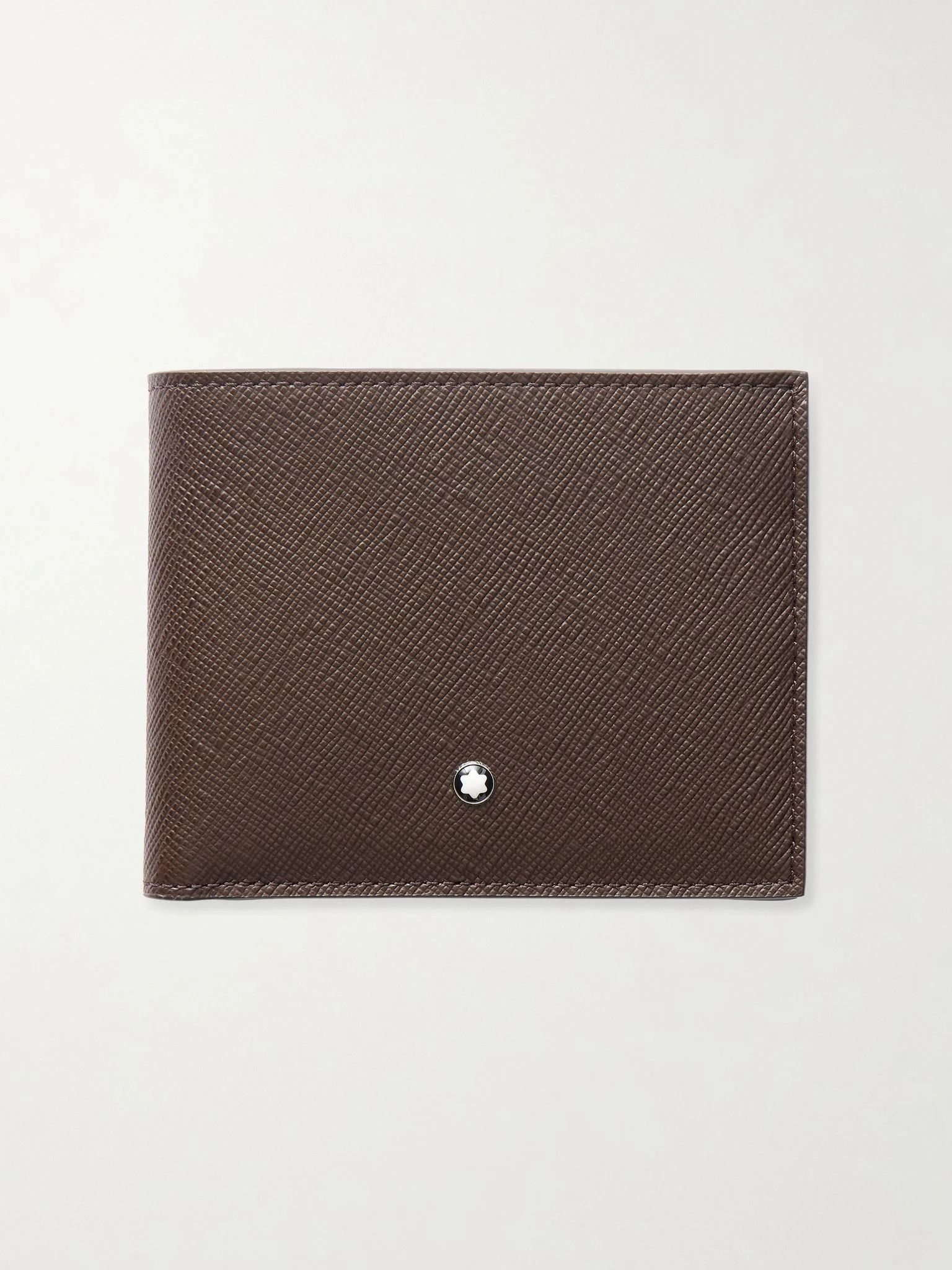 Sartorial Textured-Leather Wallet Brown - 1